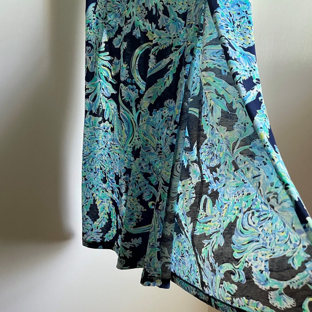 NWOT Lilly Pulitzer Merrill Maxi Tank Dress In High Tide Navy Scuba Doo XXS - Picture 6 of 15